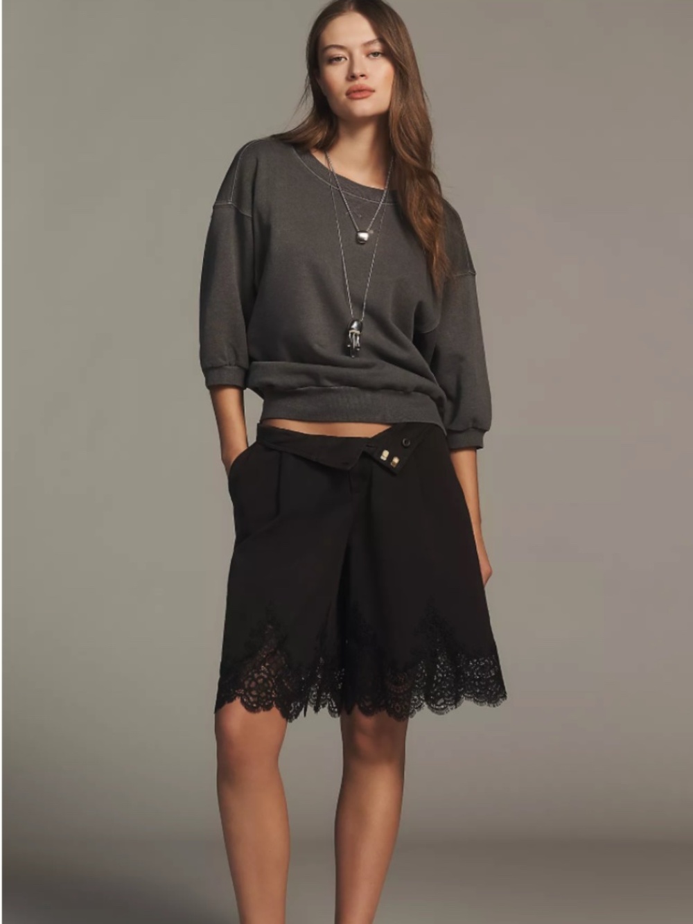 Pilcro - The Niki Bubble Sweatshirt (Anthropologie)